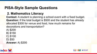 Sample Pisa Math Question PPTx-Designing-PISA-SEA-PLM-Style-Questions-JMP.pptx