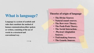 Origin of Language | PPT