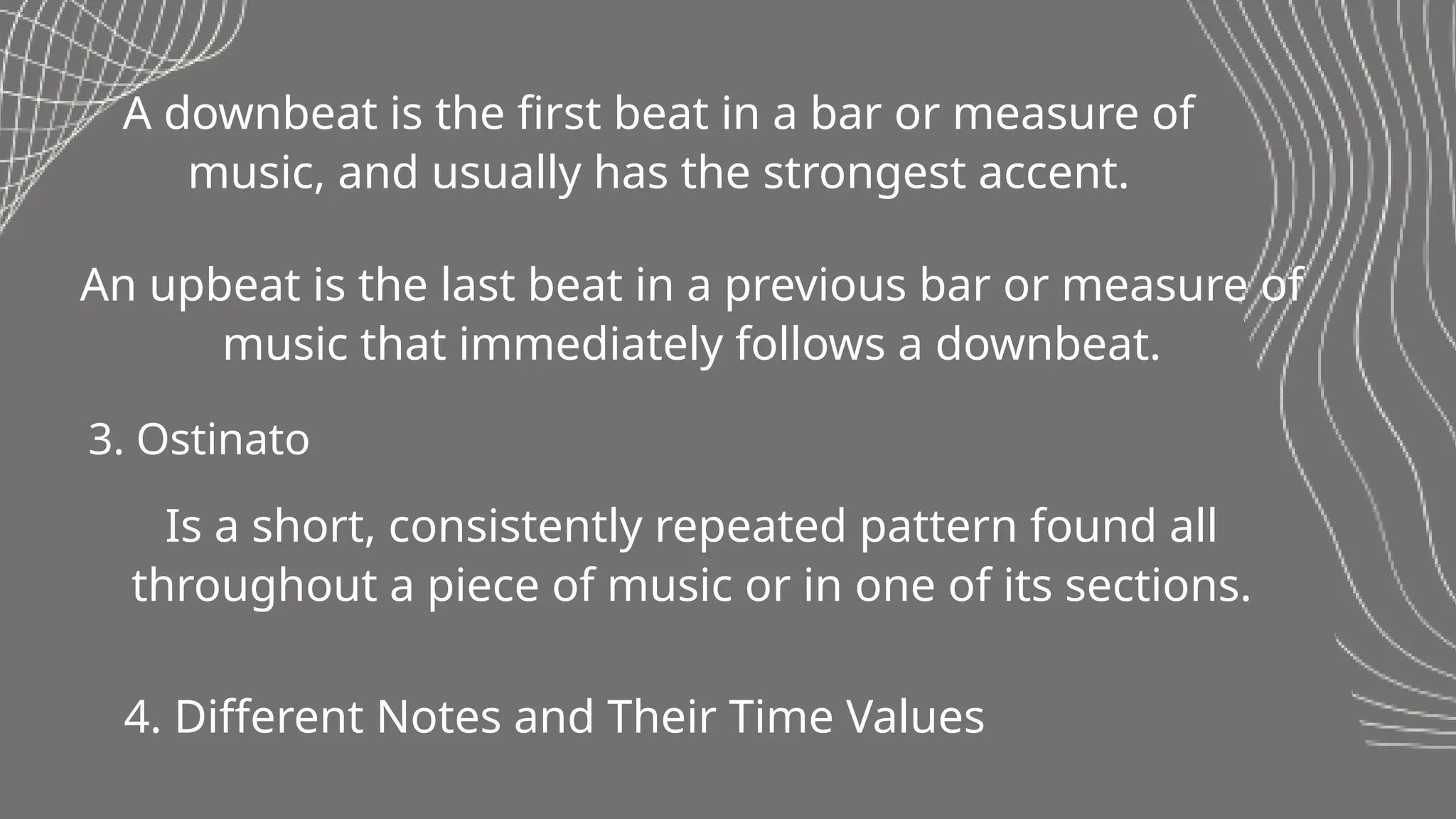 MUSICAL CONTENT ON RHYTHM AND TEMPO LESSON | PPTX