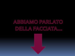 ABBIAMO PARLATO DELLA FACCIATA…