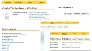 Web Page Person
Web Page Historical Collection
 