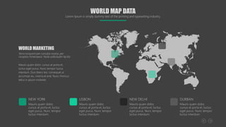 WORLD MARKETING
litora torquent per conubia nostra, per
inceptos himenaeos. Nulla sollicitudin facilisi.
Mauris quam dolor, cursus at porta et,
luctus eget purus. Nunc tempor luctus
interdum. Duis libero leo, consequat ut
accumsan eu, viverra et erat. Nunc rhoncus
tellus in ipsum molestie.
NEW YORK
Mauris quam dolor,
cursus at porta et, luctus
eget purus. Nunc tempor
luctus interdum.
LISBON
Mauris quam dolor,
cursus at porta et, luctus
eget purus. Nunc tempor
luctus interdum.
NEW DELHI
Mauris quam dolor,
cursus at porta et, luctus
eget purus. Nunc tempor
luctus interdum.
DURBAN
Mauris quam dolor,
cursus at porta et, luctus
eget purus. Nunc tempor
luctus interdum.
WORLD MAP DATA
Lorem Ipsum is simply dummy text of the printing and typesetting industry.
 