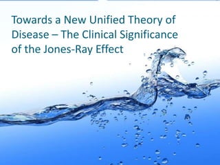 Towards a New Unified Theory of
Disease – The Clinical Significance
of the Jones-Ray Effect
 
