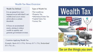 Understanding the Tax Bases (Income and the Wealth) | PPTX