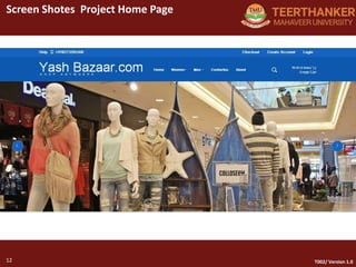 12
Screen Shotes Project Home Page
12 T002/ Version 1.0
 