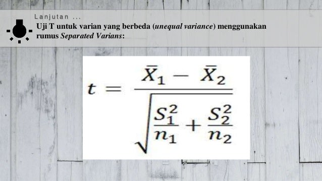 Ppt Uji T Dependent Dan Indeppendent