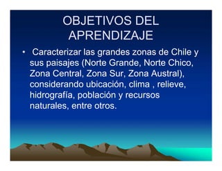 Ppt zonas naturales de chile | PDF