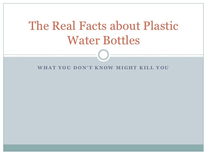 The Real Facts about Personalized Water Bottles