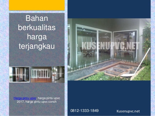 Jual Pintu UPVC Conch Custom Jual Pintu UPVC Conch Custom