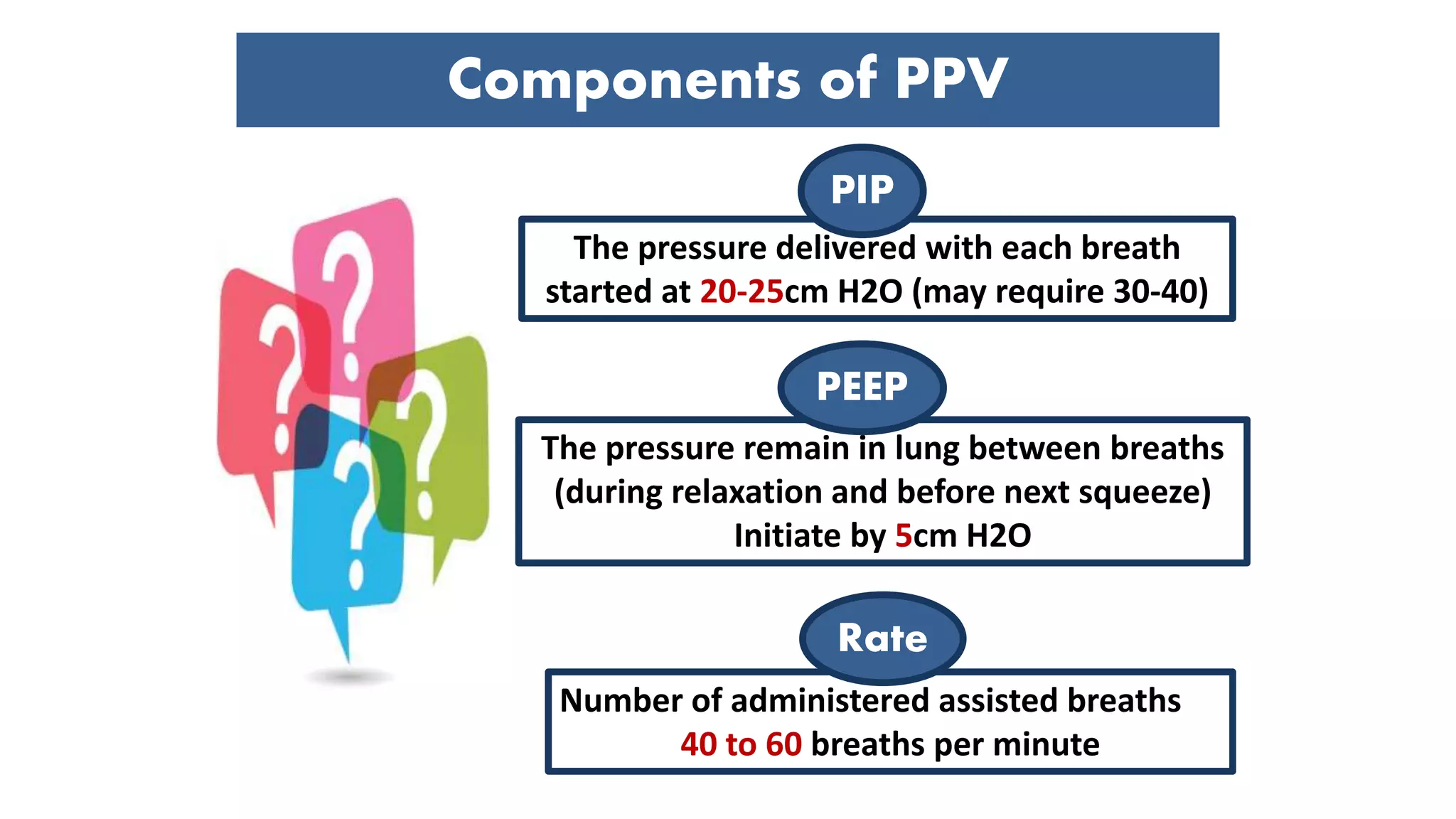 positive pressure ventilation in NRP PPT