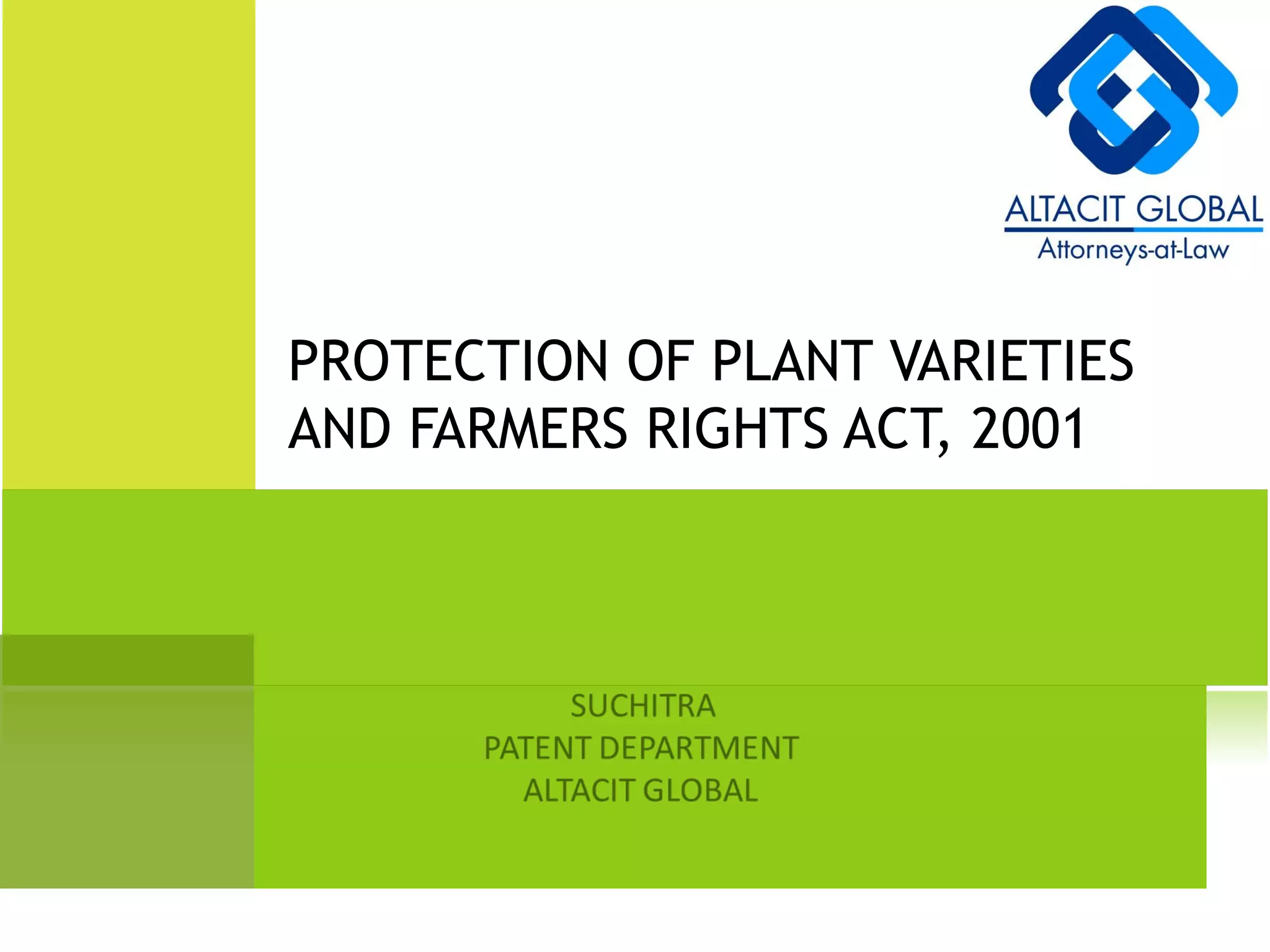 Ppvfr act 2001 | PPT