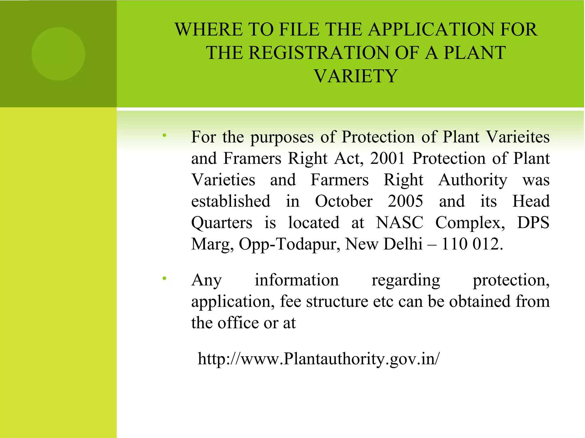 Ppvfr act 2001 | PPT