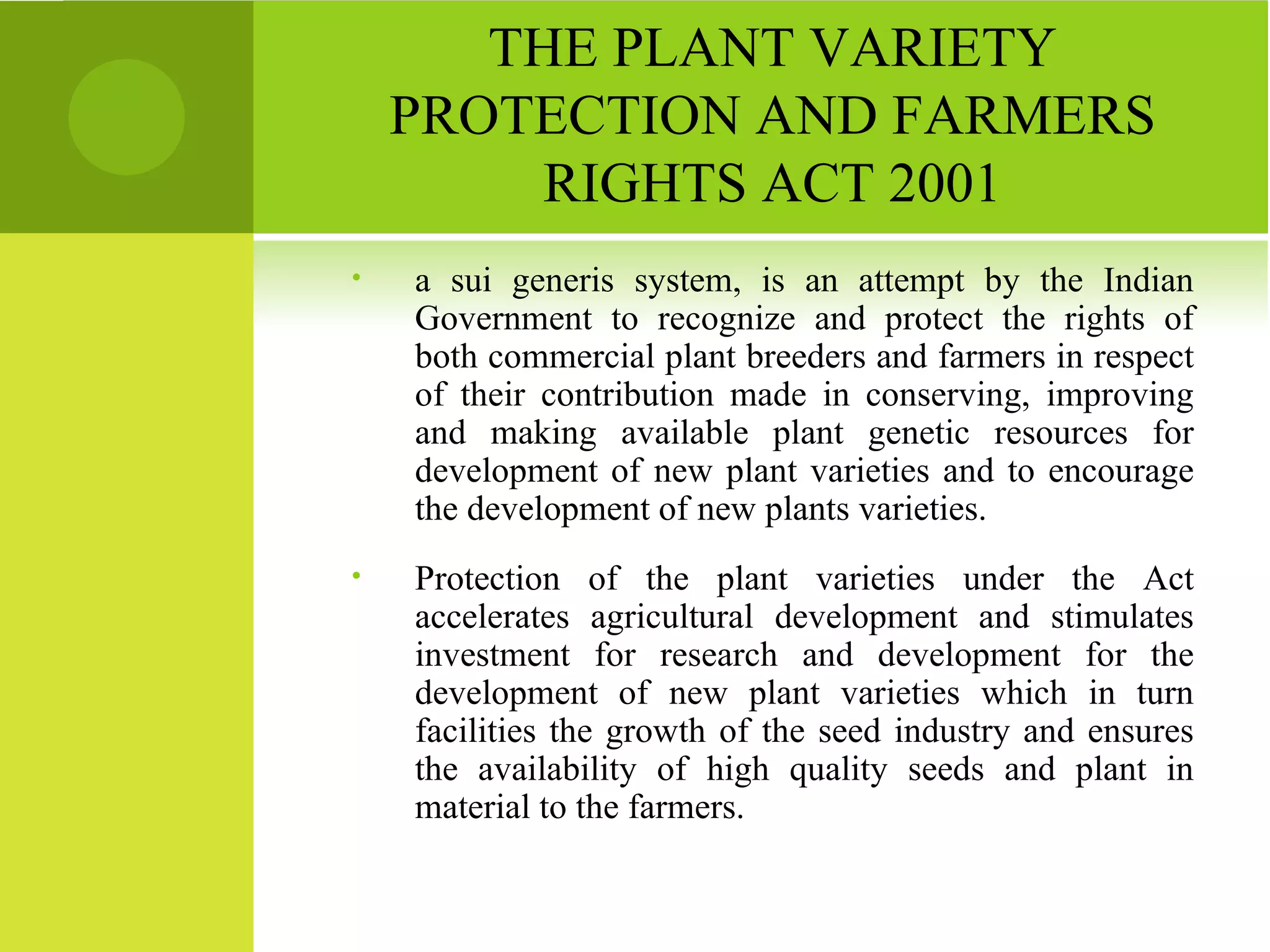 Ppvfr act 2001 | PPT