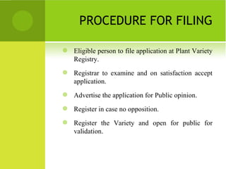 Ppvfr act 2001 | PPT