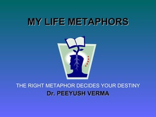 MY LIFE METAPHORS THE RIGHT METAPHOR DECIDES YOUR DESTINY Dr. PEEYUSH VERMA 