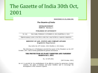 The Gazette of India 30th Oct,
2001
 