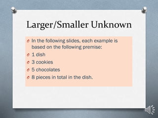 Math Part Unknown Example Part Part Whole math presentation | PPTX