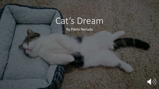 Cat’s Dream
By Pablo Neruda
 