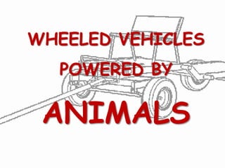 WHEELED VEHICLES
POWERED BY
ANIMALS
 