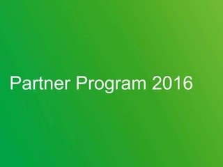 Partner Program 2016
 