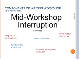 Writer's Workshop | PPTX