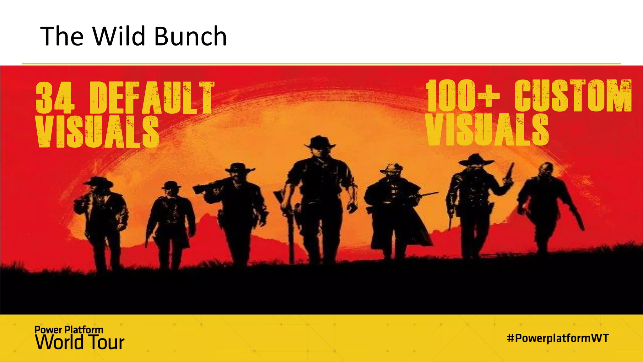 The Wild Bunch
34 Default
Visuals
100+ Custom
Visuals
 