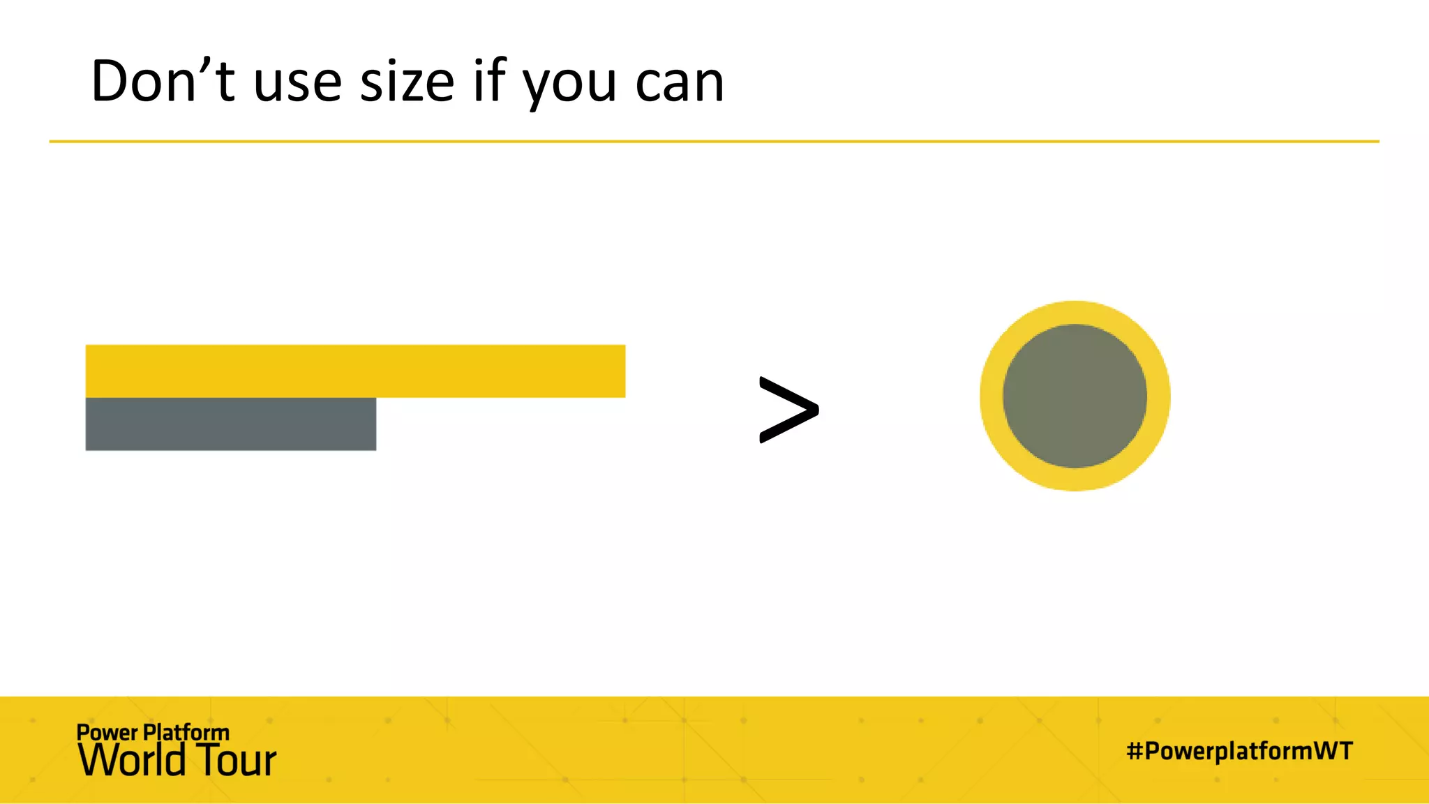 Don’t use size if you can
>
 