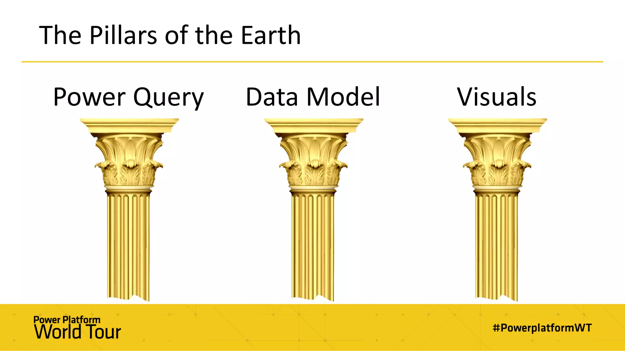 The Pillars of the Earth
Power Query Data Model Visuals
 