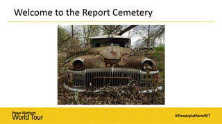 Welcome to the Report Cemetery
 
