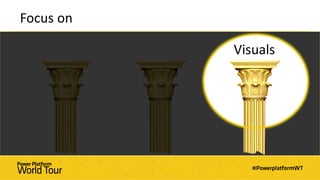 Focus on
Visuals
 