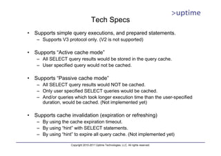 PostgreSQL Query Cache - Postgresql Query Cache -