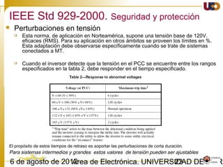 2303/02/15 Antonio Moreno Muñoz. Área de Electrónica. Universidad de Córdoba.
Challenges with DERs
 Installed at low voltage levels
 Many installations but small size ≤ 100kW
 Example: in Germany:
 80% of all PVs are connected to LV networks (≤1 kV);
 of those 50% are ≤ 10 kW
 No controllability or observability for network operators (at distribution or
transmission level)
 