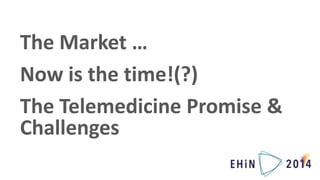 2B Kalfhaus Opportunities and Challenges of Telemedicine EHiN 2014