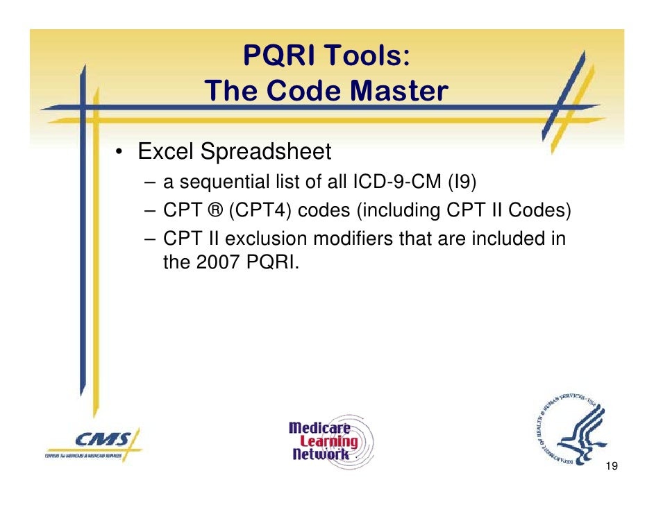 PQRI Measures PQRI Measures