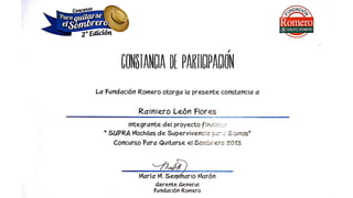 Supra - Proyecto Finalista de Para Quitarse el Sombrero 2013. Rainiero León
