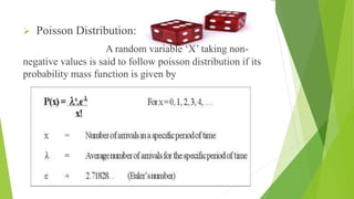 Probablity & queueing theory basic terminologies & applications