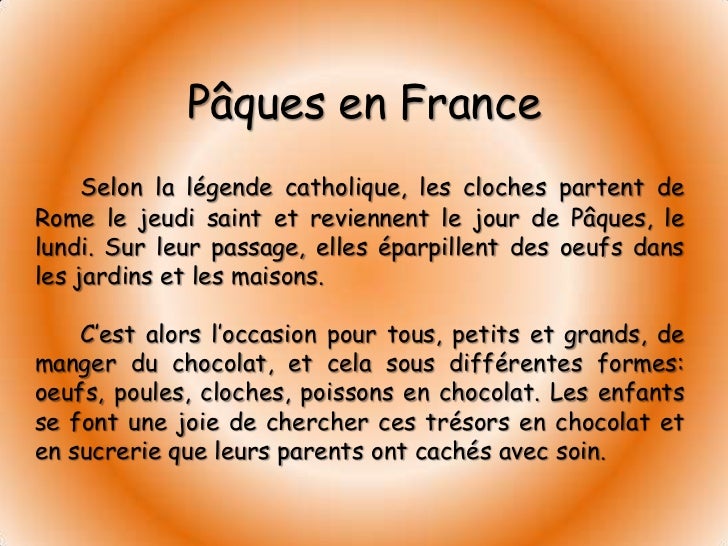Pâques en france