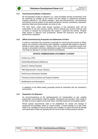 Pr 1159 - commissioning and start-up procedure | DOC