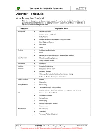 Required Inspections Ppl Pr 1159 - commissioning and start-up procedure | DOC