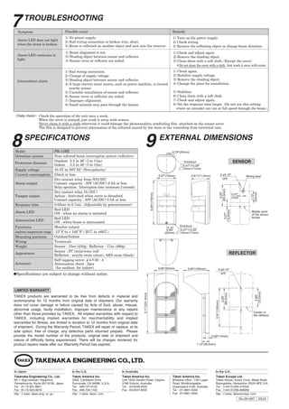 Takex PR-11B Instruction Manual