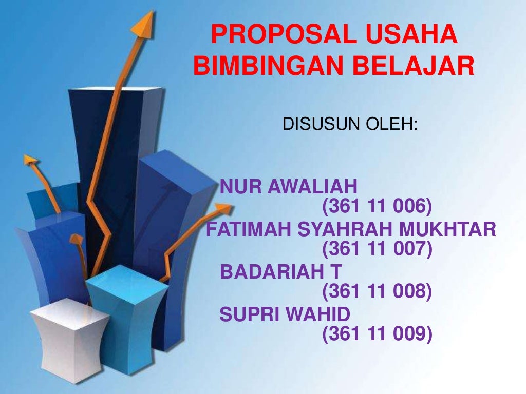 proposal usaha bimbingan belajar