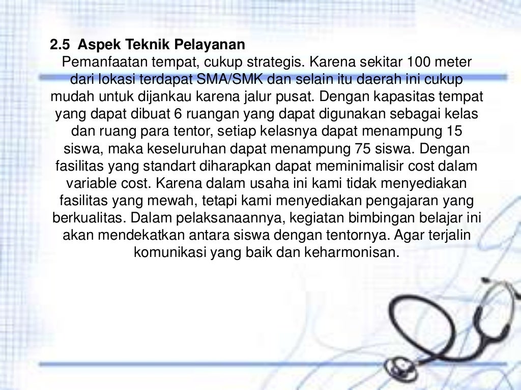 proposal usaha bimbingan belajar