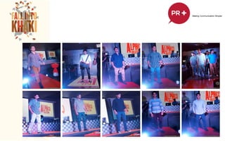 !
Starting the year Big! The launching of the Spring/
Summer 2012 Collection was conceptualized and
executed by PR+. To best showcase the new
collection, the Agency have encapsulated the new
things other than the new collection of the iconic
brand – new seasonal message, the Search for the
Dockers Men of Action, the introduction of Bear
Grylls as the new face of Dockers and the Man of
Action Car Rafﬂe Promo.!
!
The launch was held at the North Court Activity
Center of Power Plant Mall in Rockwell.!
!
!
!
 