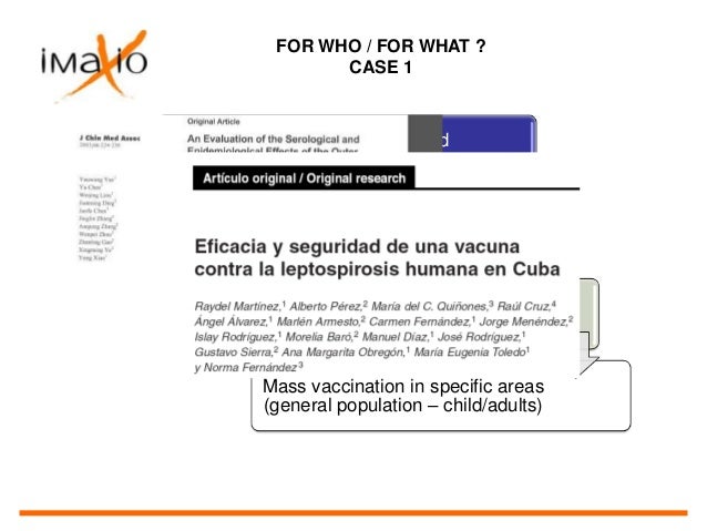 leptospirosis vaccine for humans