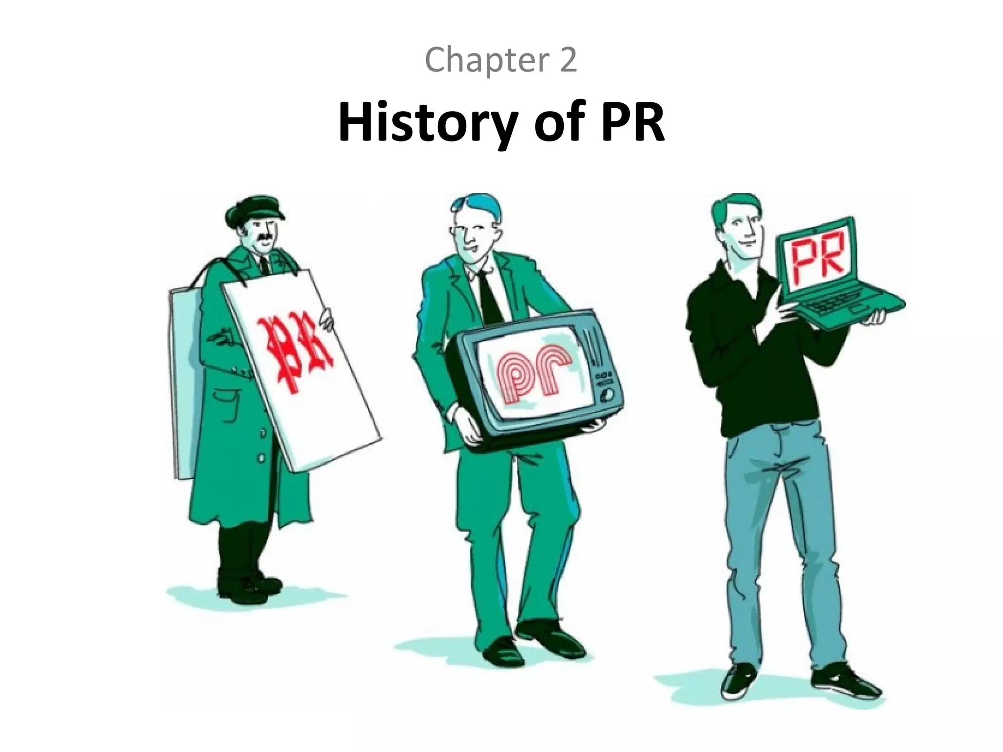 Chapter 2
History of PR
 