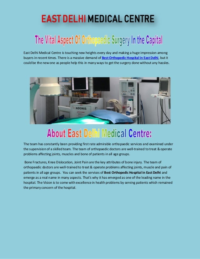 Best Orthopedic Hospital in East Delhi