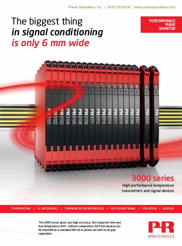 PR Electronics 3000 Series High Performance Temperature Transmitters