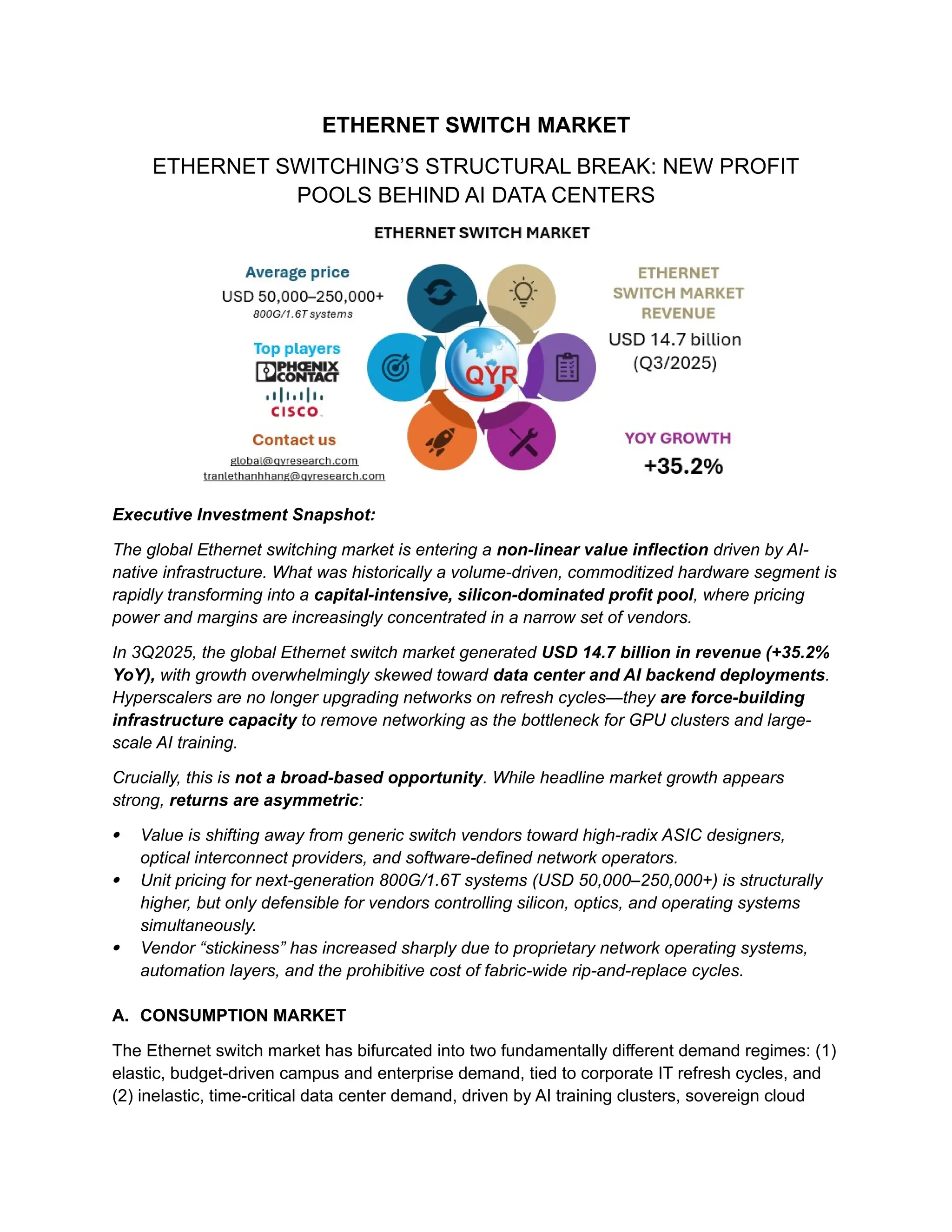 Ethernet Switch Market Transformation Driven by AI Data Centers and ...