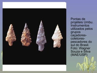 Pontas de projéteis Umbu. Instrumentos utilizados pelos grupos caçadores-coletores-pescadores do sul do Brasil. Foto: Wagner Souza e Silva (MAE/USP)  