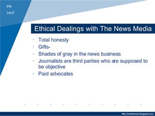 PR Lecture 4 | PPT